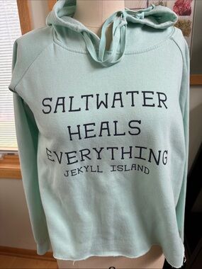 Saltwater Heals Everything Hoodie - Mint